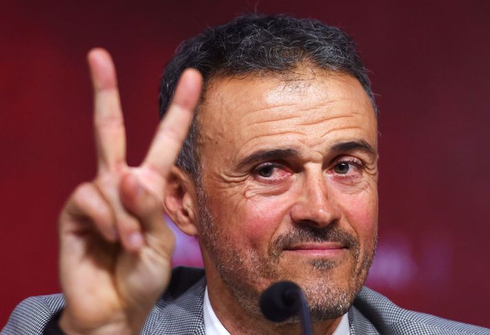  Luis Enrique horfir til Emglands og gæti fengið næsta spennandi starf sem losnar.