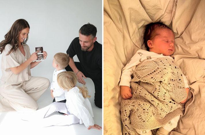 Selma Dögg og Sölvi Geir eignuðust sitt þriðja barn saman skömmu fyrir jól.