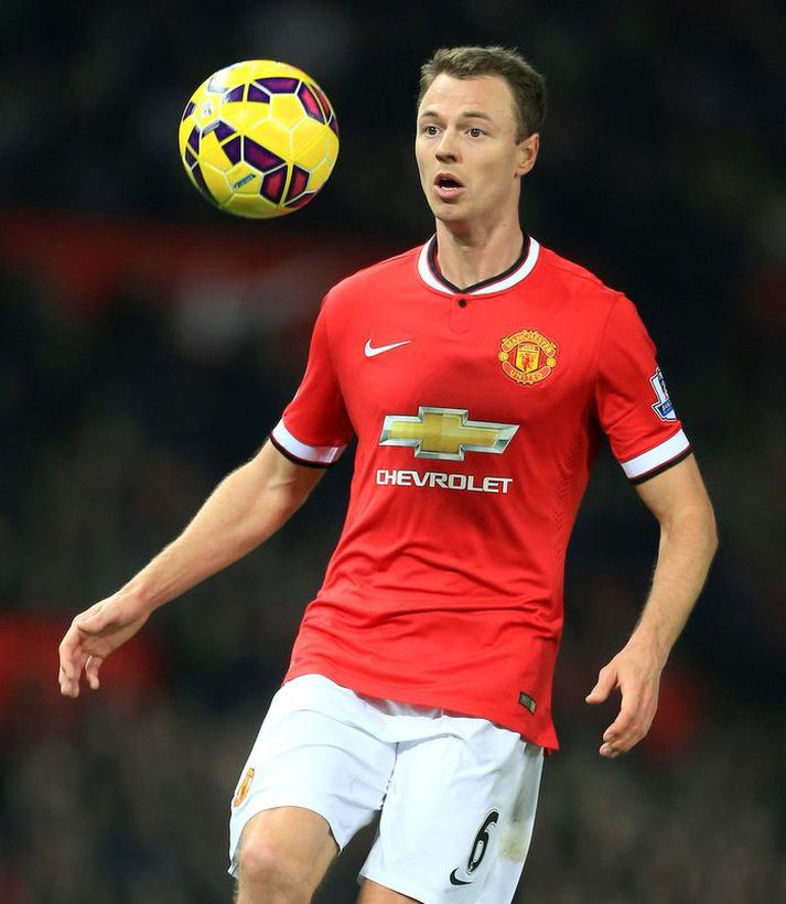 Evans í leik með Manchester United.