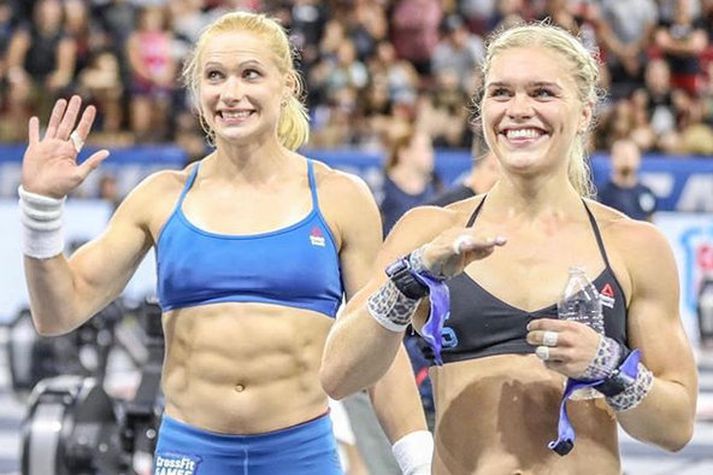 Anníe Mist Þórisdóttir og Katrín Tanja Davíðsdóttir.