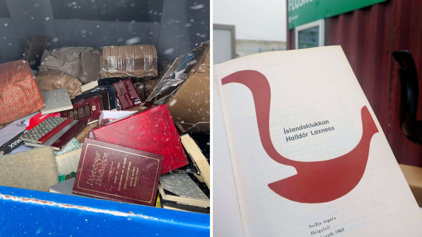 Þór­bergur og Lax­ness í ruslinu