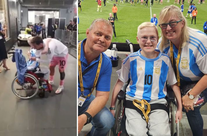 Ægir átti ógleymanlega stund með Lionel Messi, sem er óumdeilanlega einn besti knattspyrnumaður sögunnar.