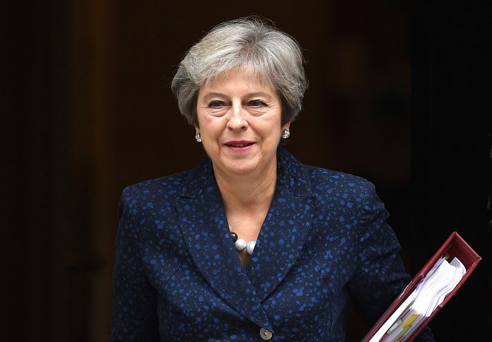 Theresa May tók við embætti forsætisráðherra Bretlands árið 2016.