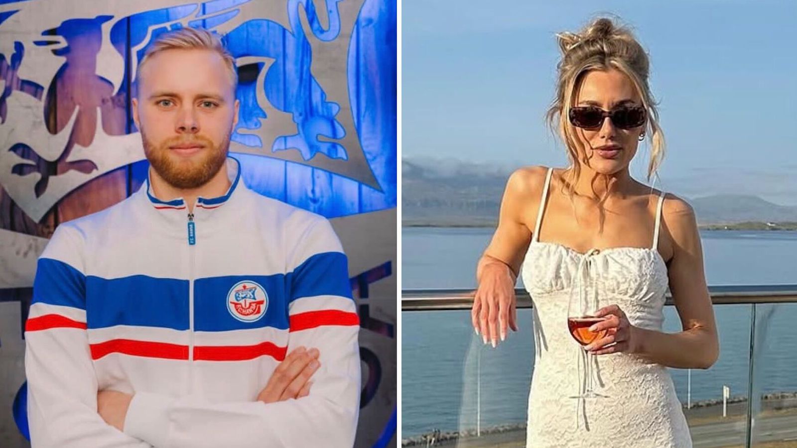 Thelma og Sveinn Aron sjóð­heitt par