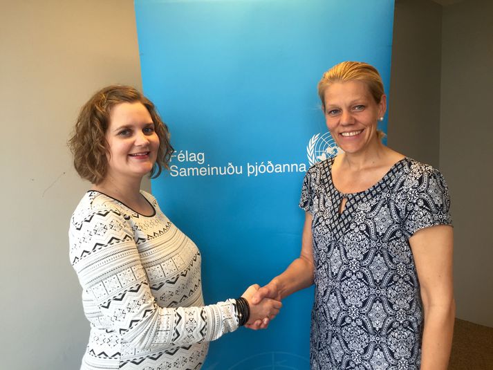 Vera Knútsdóttir og Berglind Sigmarsdóttir.
