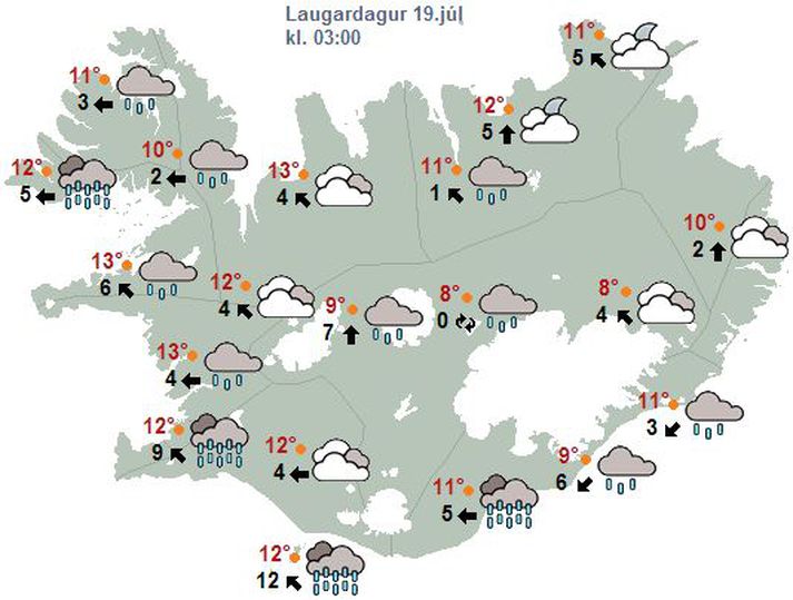 Búum okkur undir meiri rigningu næstu daga.