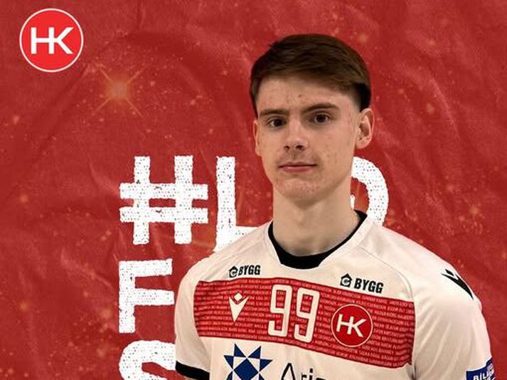 Örn Alexandersson var markahæstur HK-inga í kvöld.