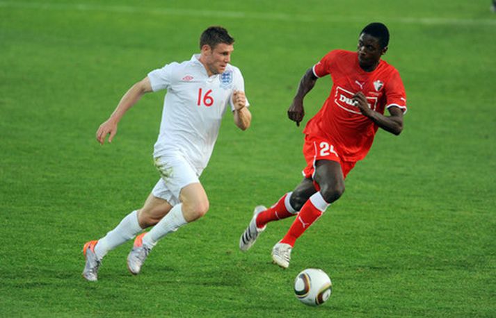 James Milner í leik með enska landsliðinu.
