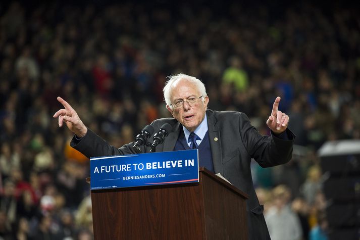 Sigur Bernie Sanders í Washington-ríki þykir sérstaklega mikilvægur fyrir áframhaldandi kosningabaráttu hans.