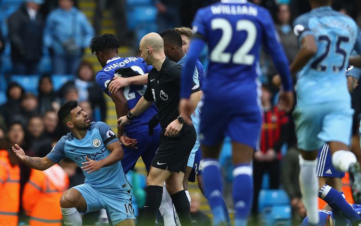 Tækling Sergio Aguero gerði allt vitlaust.