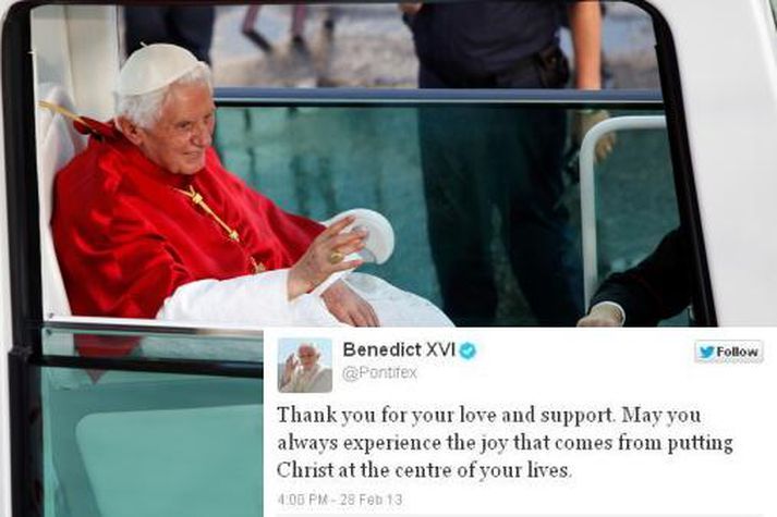Benedikt XVI mun eyða næstu vikum í þorpinu Caste Gandolfo.