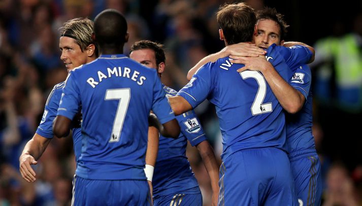 Chelsea skoraði fjögur mörk í kvöld.