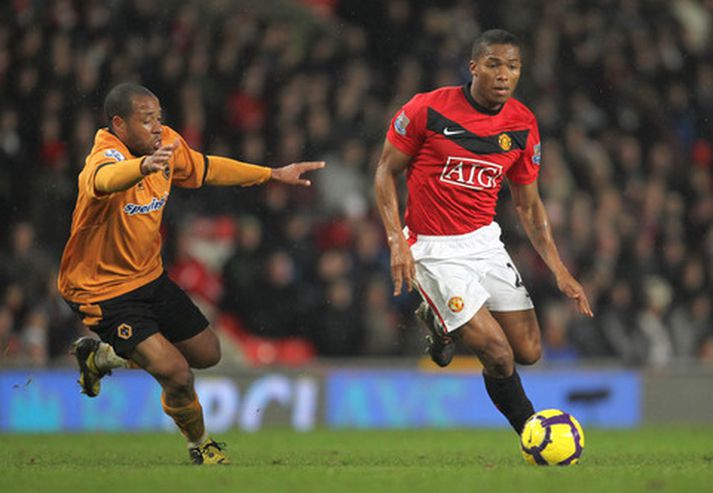 Antonio Valencia í leik með Manchester United gegn Wolves í vikunni.
