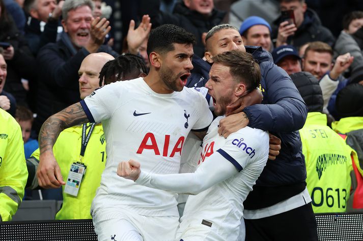 Romero og Maddison komu að markinu sem kom Tottenham yfir í dag.