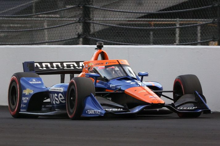 Felix Rosenqvist frá Svíþjóð, ekur #7 Arrow McLaren SP Chevrolet, bíl sínum.