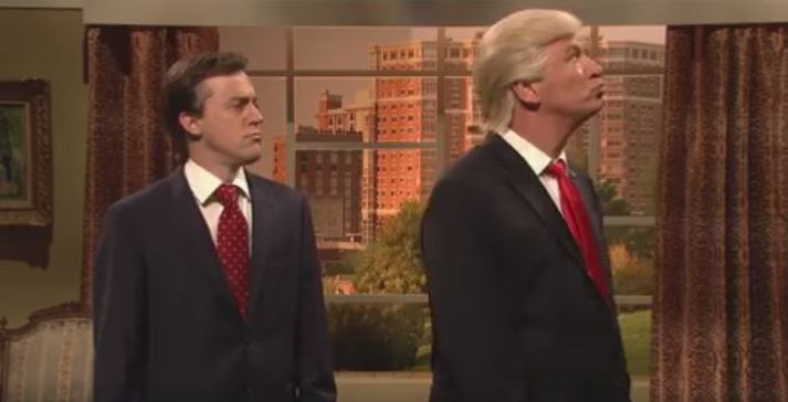 Hér má sjá Alec Baldwin sem Donald Trump