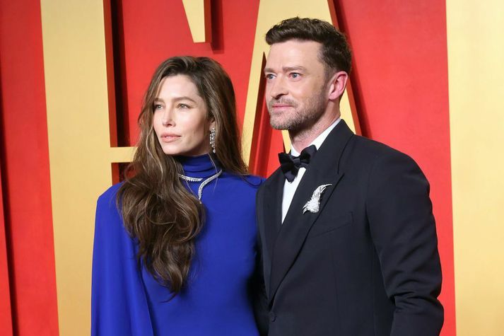 Jessica Biel, eiginkona Timberlake, var ekki með honum þegar hann var handtekinn.