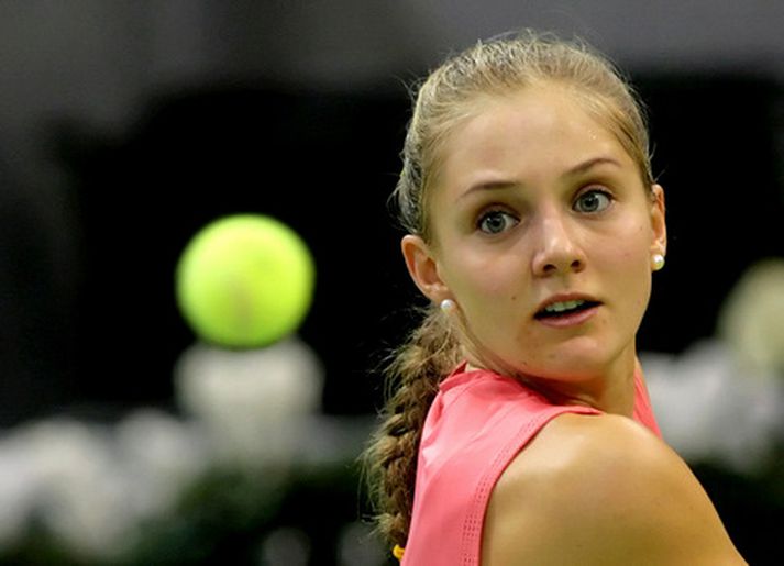 Anna Chakvetadze lenti í óskemmtilegri lífsreynslu á dögunum.