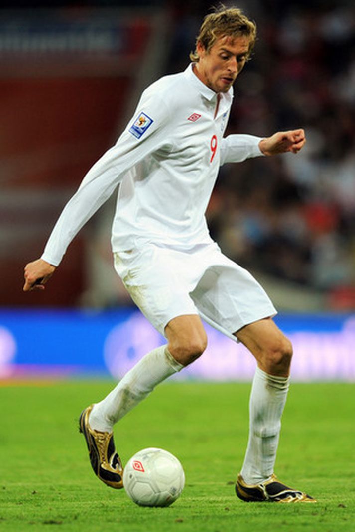 Peter Crouch í leiknum í gær.