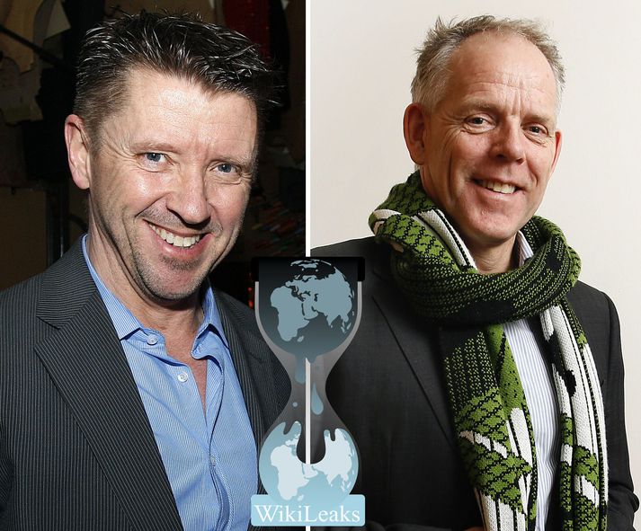 Sveinn Andri Sveinsson, lögmaður WikiLeaks og Sigurður G. Guðjónsson, lögmaður Valitor.
