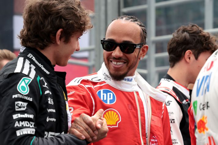 Lewis Hamilton á enn eftir að komast á verðlaunapall sem liðsmaður Ferrari.