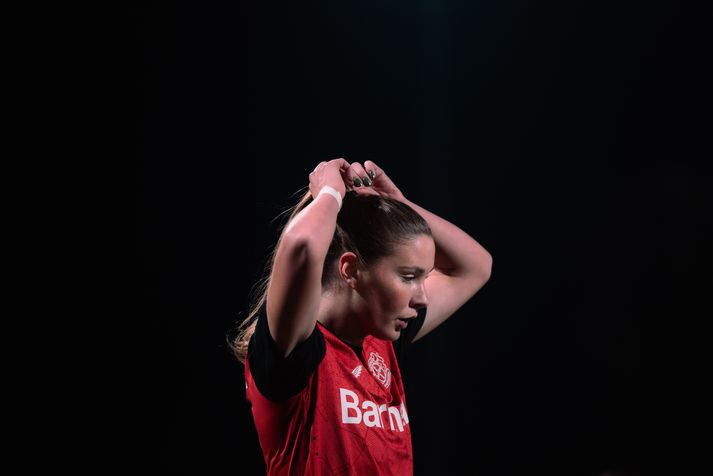 Karólína Lea Vilhjálmsdóttir gaf í dag sína fimmtu stoðsendingu í þýsku úrvalsdeildinni á tímabilinu.