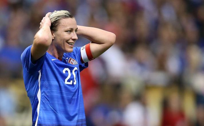 Wambach í sínum síðasta landsleik.