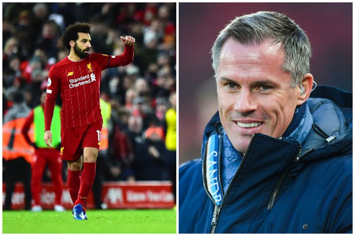 Mo Salah og Carragher.