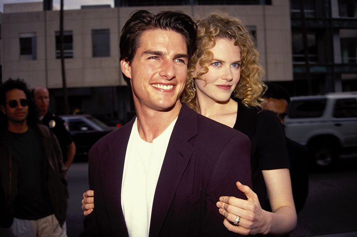 Tom Cruise og Nicole Kidman meðan allt lék í lyndi.