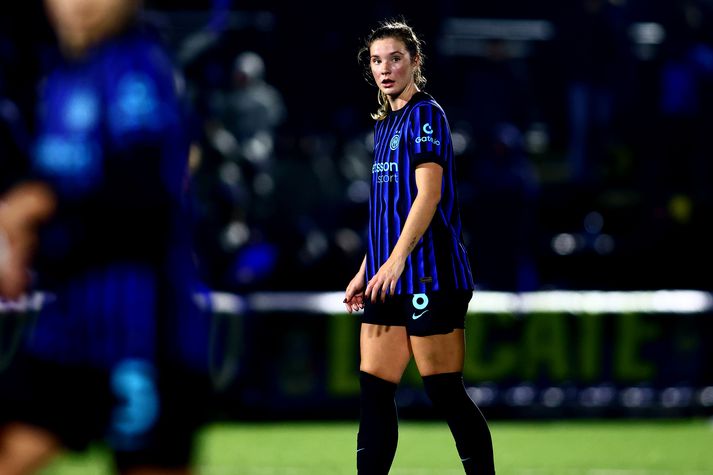 Karólína Lea Vilhjálmsdóttir gaf tvær stoðsendingar í sigri Internazionale í dag.