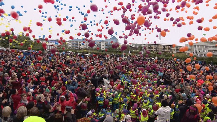 Við setningu Ljósanætur árið 2015.