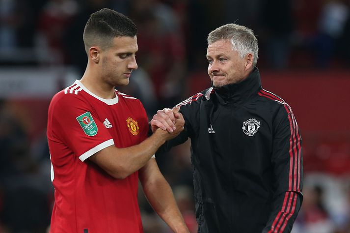 Diogo Dalot er einn af þeim sem spiluðu undir stjórn Ole Gunnar Solskjær hjá Manchester United og eru þar enn.