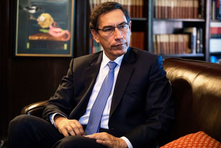 Martín Vizcarra tók við embætti forseta Perú í mars á síðasta ári.