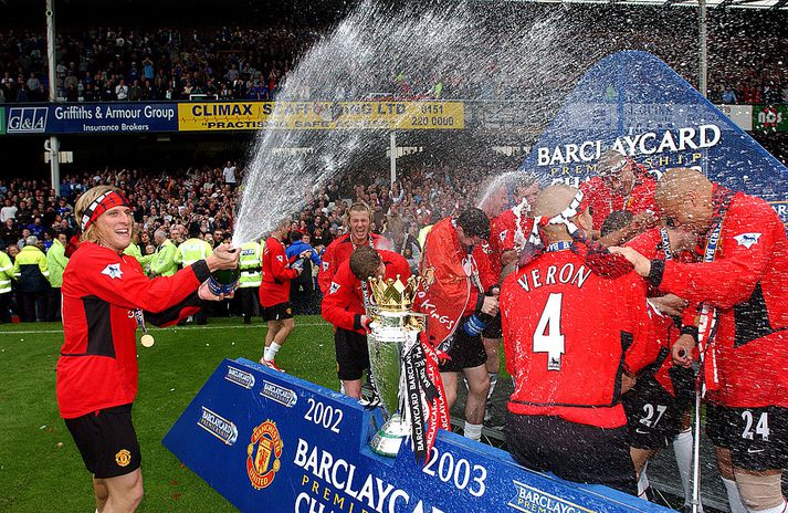 Forlán varð Englandsmeistari með Man Utd 2003