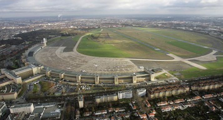 Tempelhof-flugvöllurinn er gríðarstór.