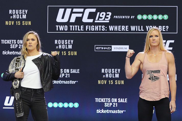 Ronda Rousey er ein stærsta stjarnan í UFC.