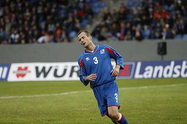 Hjálmar Jónsson var í byrjunarliðinu gegn Lettum en er ekki í hópnum í kvöld.