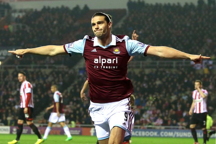 Andy Carroll skoraði fyrir West Ham.