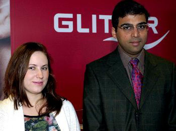 Judit Polgar og Vishy Anand háðu harða baráttu í átta manna úrslitum skákmótsins.