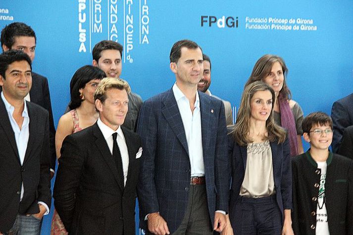 Don Felipe De Borbón, krónprins Spánar og eiginkona hans, Letizia prinsessa, vilja vinna með Magnúsi Scheving til að bæta heilbrigði og heilsu Spánverja.