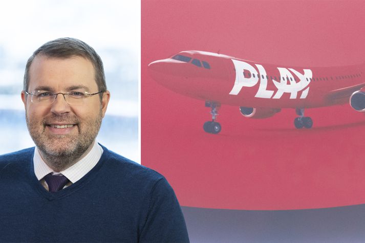 Jóhannes Þór Skúlason er ánægður með innkomu Play á íslenskan flugmarkað.