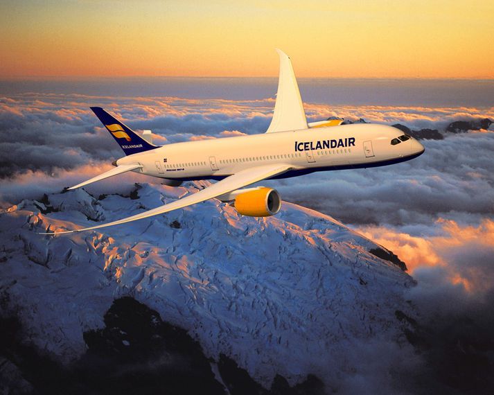 Mest viðskiptin voru með bréf í Icelandair.