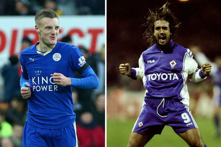 Jamie Vardy og Gabriel Batistuta.