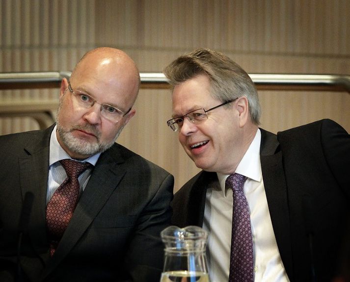Þórarinn G. Pétursson, aðalhagfræðingur Seðlabankans og Már Guðmundsson seðlabankastjóri sitja báðir í peningastefnunefnd