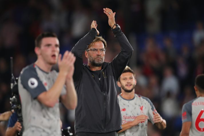 Klopp þakkar stuðningsmönnum fyrir.