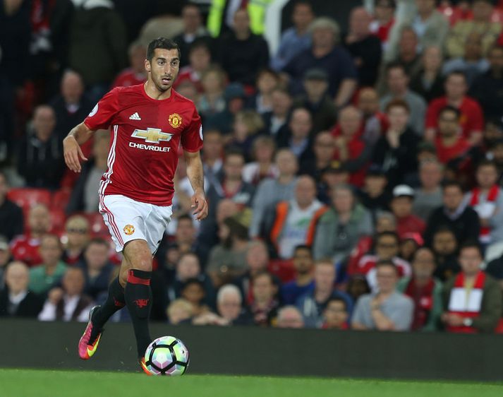 Henrik Mkhitaryan í leik með Manchester United.