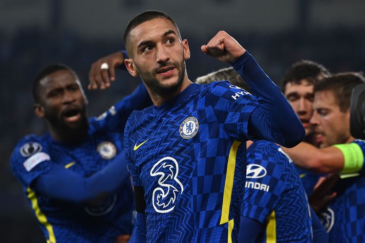 Hakim Ziyech, leikmaður Chelsea, gæti verið skipimyntin sem Chelsea þarf fyrir Raphinha.