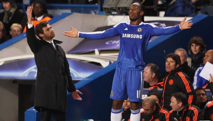 Andre Villas-Boas og Didier Drogba.
