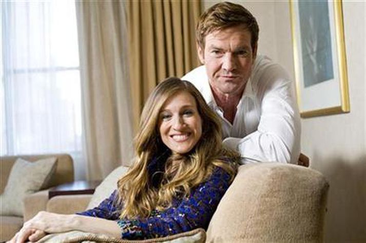 Sarah Jessica Parker og Dennis Quaid í viðtali við Reuters.