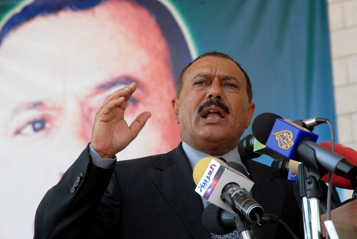 Ali Abdullah Saleh var forseti Norður-Jemen á árunum 1978 til 1990 og var þá gerður að fyrsta forseta Jemen.